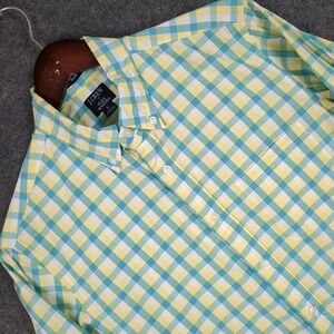 J. Crew Slim Fit Flex Washed Gingham Button Down Shirt Men's Size S